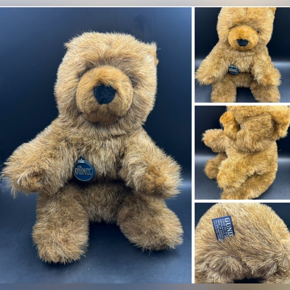Vintage Gund 1977 Collectors Classic Limited Edition 12 " Plush Brown Teddy